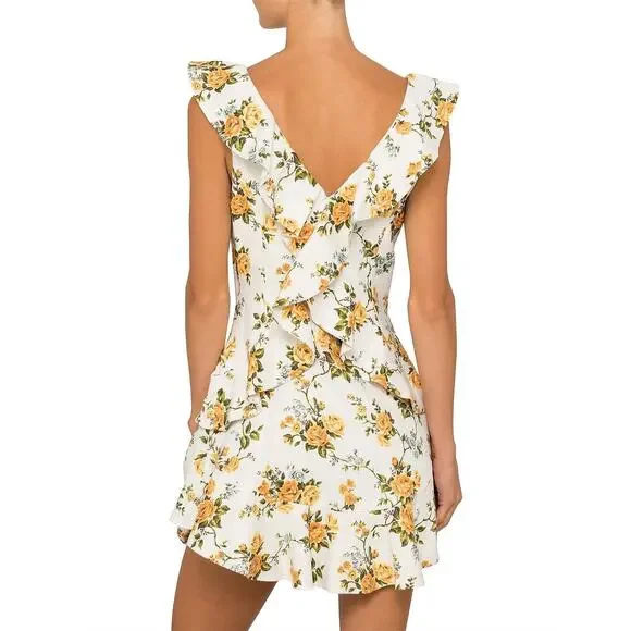 Zimmermann Golden Flutter Mini Dress - threedaughtersproperties.com